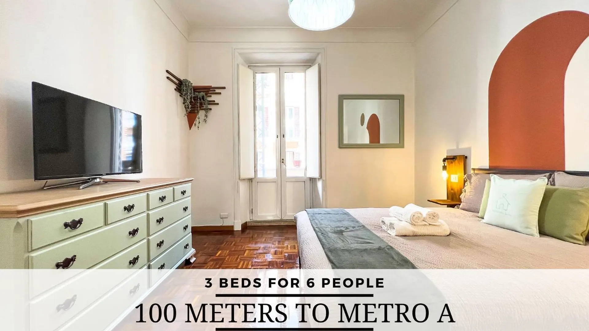 Large House Near The Metro A - Ideal For 6 People In The Center Of Rzym